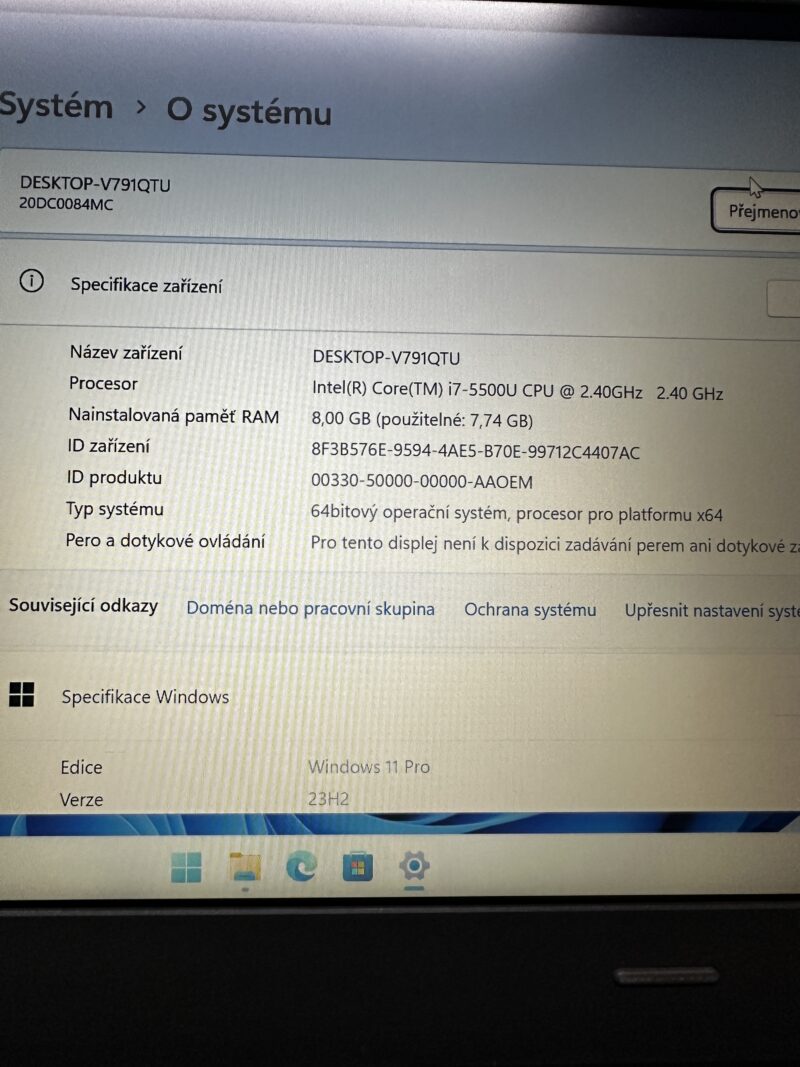 Repasovaný notebook Lenovo ThinkPad E450 (Type 20DC, 20DC0086MC)