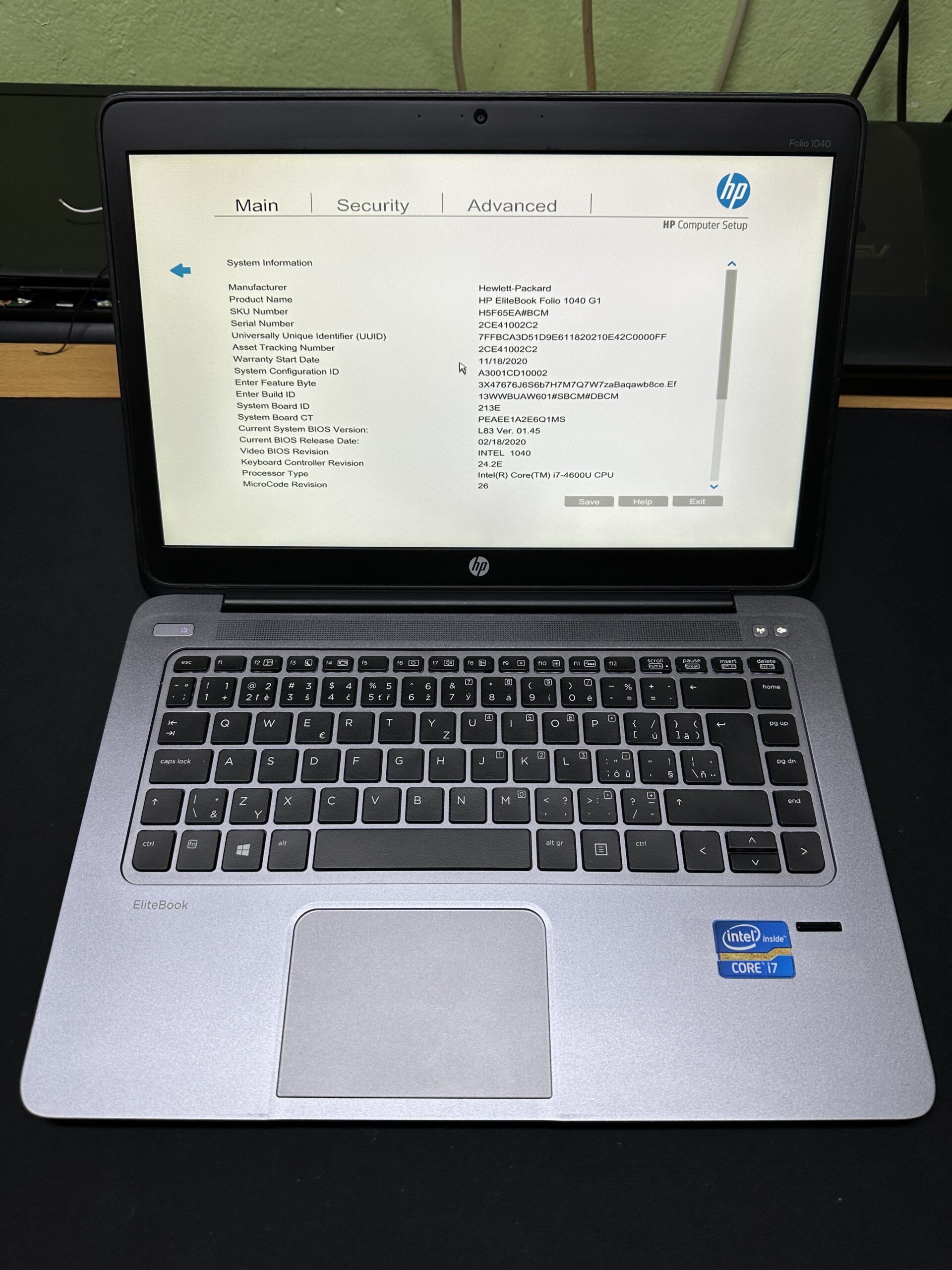 HP EliteBook Folio 1040 G1